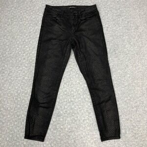Mavi Jeans Womens 26/27 Black Snake Print Skinny Stretch Pants Mid Rise Capsule
